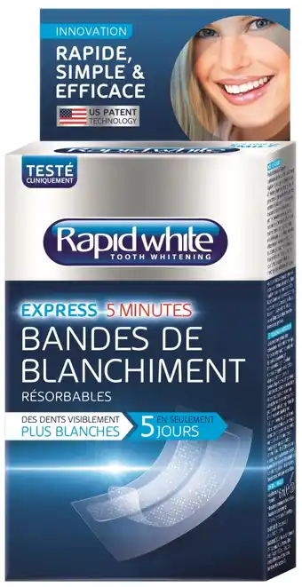 De Online Drogist Rapid white tooth whitening strips 16st aanbieding