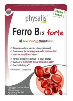 De Online Drogist Physalis ferro b12 forte tabletten 45tb aanbieding