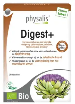 De Online Drogist Physalis digest+ biologische tabletten 30tb aanbieding