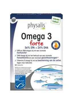 De Online Drogist Physalis omega 3 forte capsules 60cp aanbieding