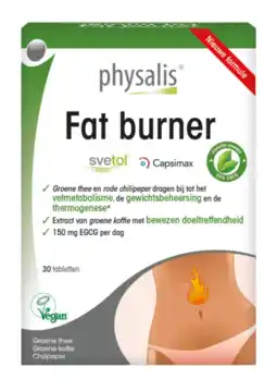 De Online Drogist Physalis fat burner tabletten 30cp aanbieding