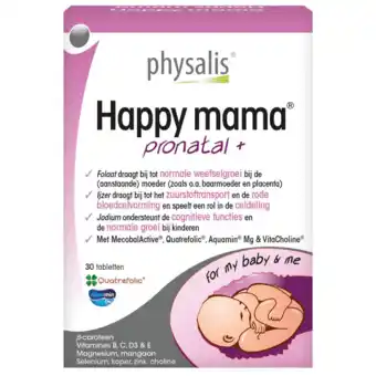 De Online Drogist Physalis happy mama pronatal 30tb aanbieding