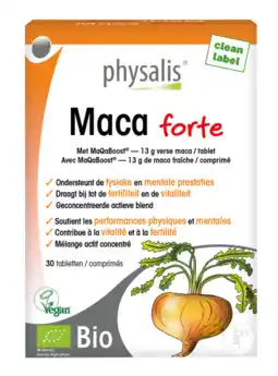De Online Drogist Physalis maca forte bio 30tb aanbieding