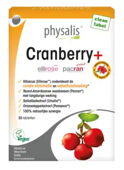 De Online Drogist Physalis cranberry + tabletten 30tb aanbieding