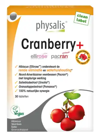 De Online Drogist Physalis cranberry + tabletten 30tb aanbieding