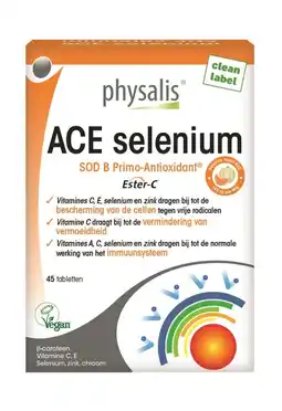 De Online Drogist Physalis ace selenium tabletten 45tb aanbieding