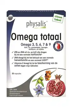 De Online Drogist Physalis omega totaal capsules 30cp aanbieding