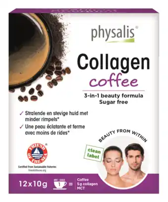 De Online Drogist Physalis collagen coffee 12st aanbieding