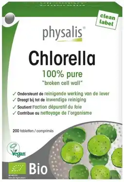 De Online Drogist Physalis chlorella tabletten bio 200tb aanbieding