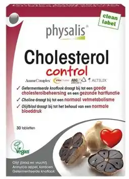 De Online Drogist Physalis cholesterol control tabletten 30tb aanbieding