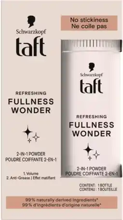 De Online Drogist Schwarzkopf taft refreshing fullness wonder 2in1 powder 10gr aanbieding