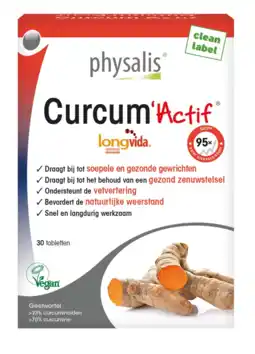 De Online Drogist Physalis curcum'actif tabletten 30tb aanbieding