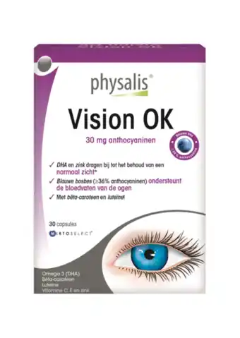 De Online Drogist Physalis vision ok capsules 30sg aanbieding