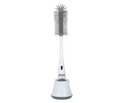 De Online Drogist Nuby silicone flessenborstel met houder 1st aanbieding