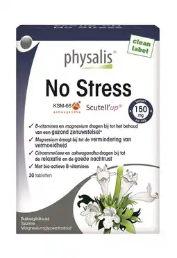 De Online Drogist Physalis no stress tabletten 30tb aanbieding