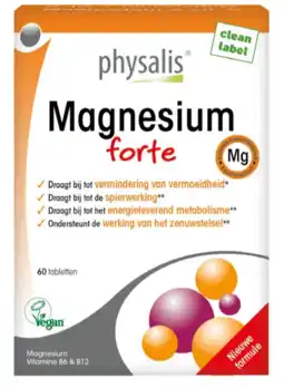 De Online Drogist Physalis magnesium forte tabletten 60tb aanbieding