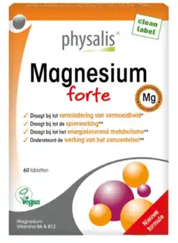 De Online Drogist Physalis magnesium forte tabletten 60tb aanbieding