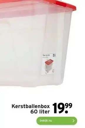 GAMMA Kerstballenbox aanbieding