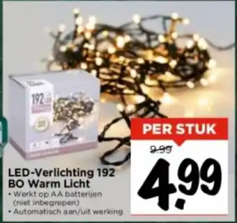 Vomar Voordeelmarkt LED-Verlichting 192 BO Warm Licht aanbieding