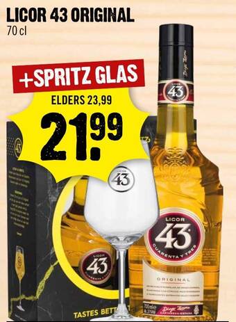 Dirck 3 LICOR 43 ORIGINAL 70 cl aanbieding