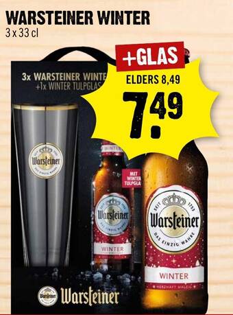 Dirck 3 WARSTEINER WINTER aanbieding