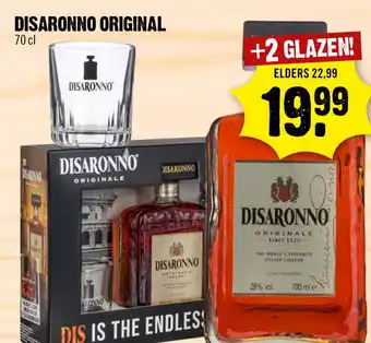 Dirck 3 DISARONNO ORIGINAL 70 cl aanbieding