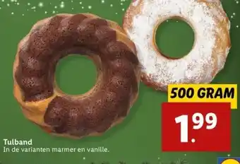 Lidl Tulband in de varianten marmer en vanille. aanbieding