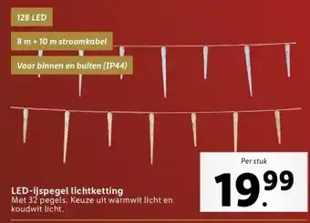 Lidl Led ijspegel aanbieding