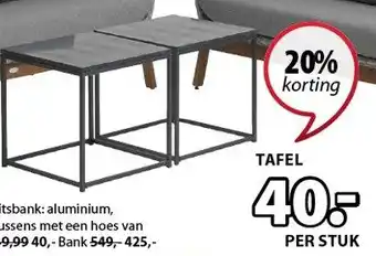 Jysk Oldhuse tafel aanbieding