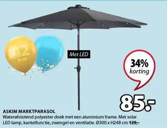 Jysk Askim marktparasol aanbieding