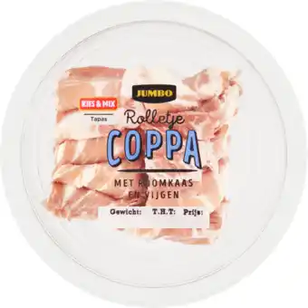 Jumbo Jumbo rolletje coppaham met roomkaas en vijgen 80g aanbieding