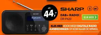 Expert SHARP DAB+ RADIO | DR-P420 aanbieding