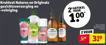 Kruidvat Kruidvat Natures en Originals gezichtsverzorging en -reiniging aanbieding