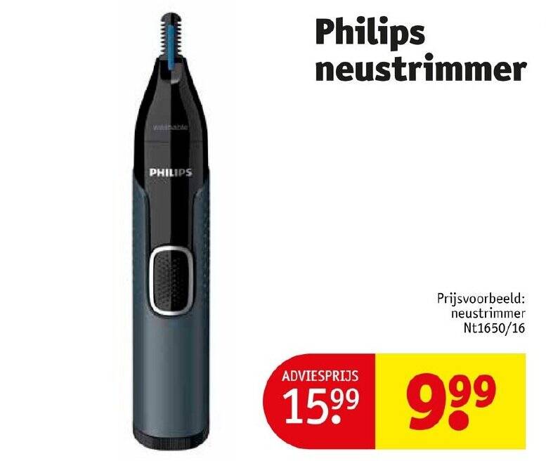 Philips neustrimmer aanbieding bij Kruidvat