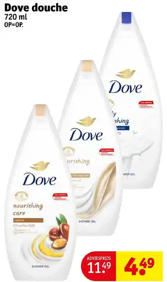 Kruidvat Dove douche 720 ml aanbieding