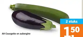 Albert Heijn AH Courgette en aubergine 2 stuks aanbieding