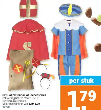 Albert Heijn sSint- of pietenpak of -accessoires aanbieding