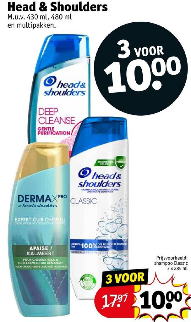 Head & Shoulders aanbieding bij Kruidvat