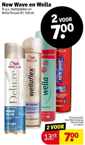 Kruidvat New Wave en Wella aanbieding