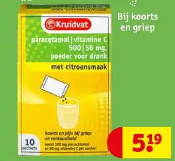 Kruidvat Kruidvat paracetamol vitamine C aanbieding