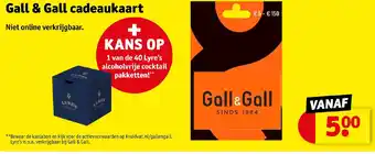 Kruidvat Gall & Gall cadeaukaart aanbieding