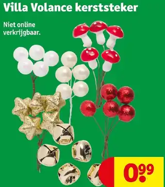 Kruidvat Villa Volance kerststeker aanbieding