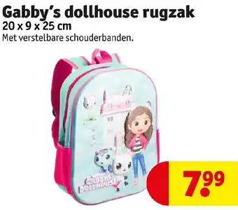 Kruidvat Gabby's dollhouse rugzak aanbieding