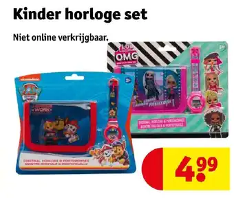 Kruidvat Kinder horloge set aanbieding