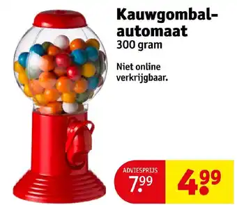 Kruidvat Kauwgombal-automaat 300 gram aanbieding