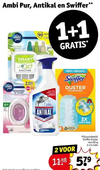 Kruidvat Ambi Pur, Antikal en Swiffer aanbieding