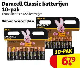 Kruidvat Duracell Classic batterijen 10-pak aanbieding