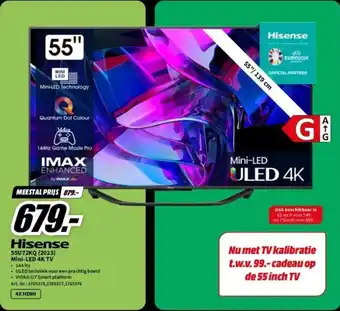 MediaMarkt Hisense Mini-LED 4K TV aanbieding