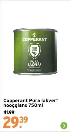 GAMMA Copperant pura lakverf hoogglans 750ml aanbieding