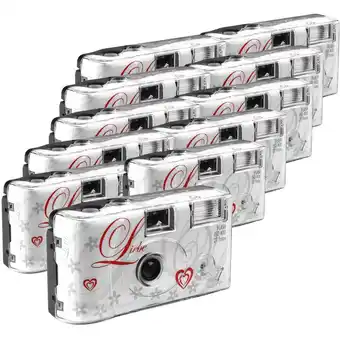 Conrad Love white wegwerpcamera 11 stuk(s) met ingebouwde flitser aanbieding